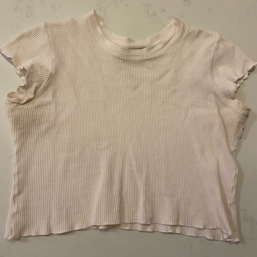 Light Pink Cropped Blouse